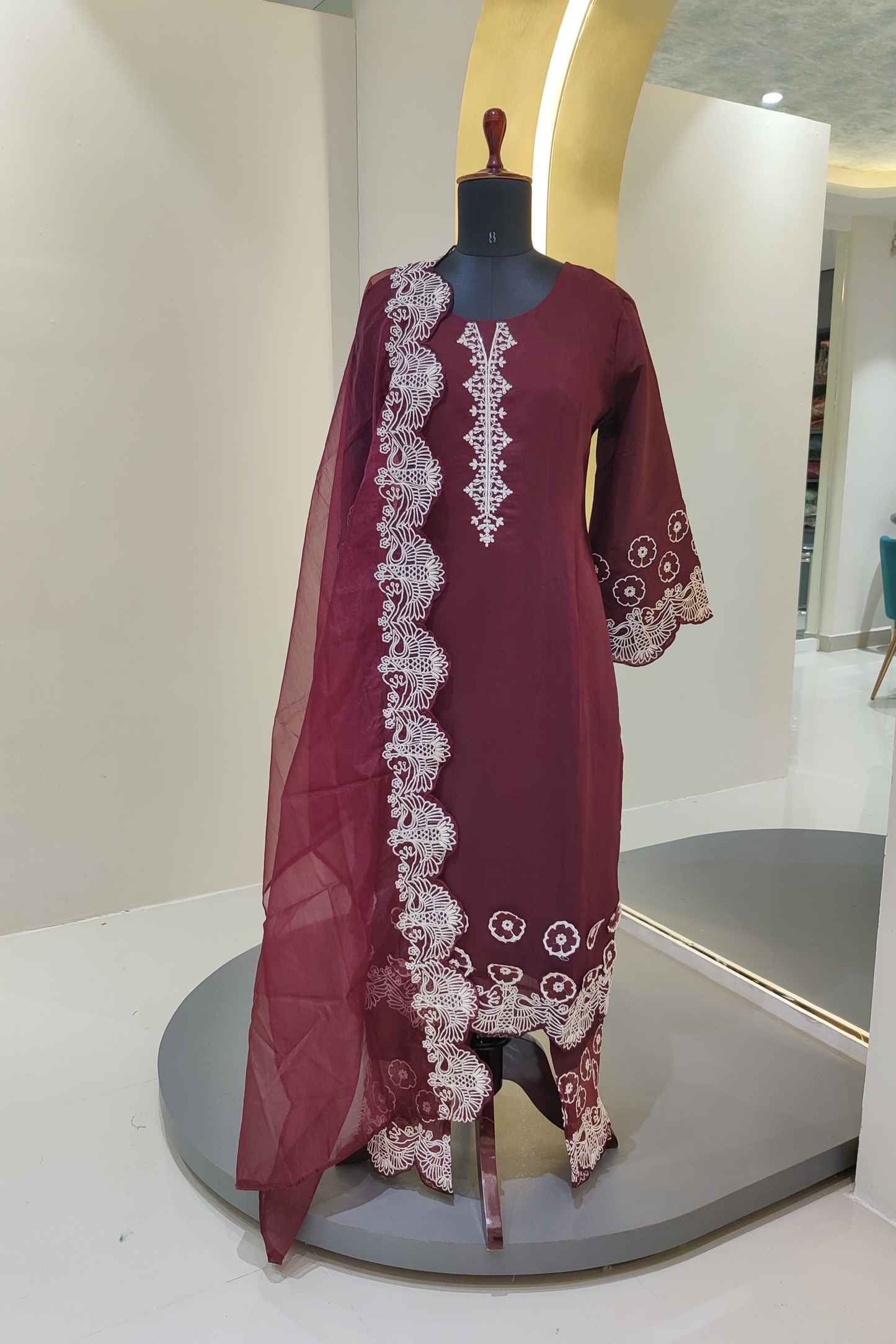 Pakistani style silk kurta set
