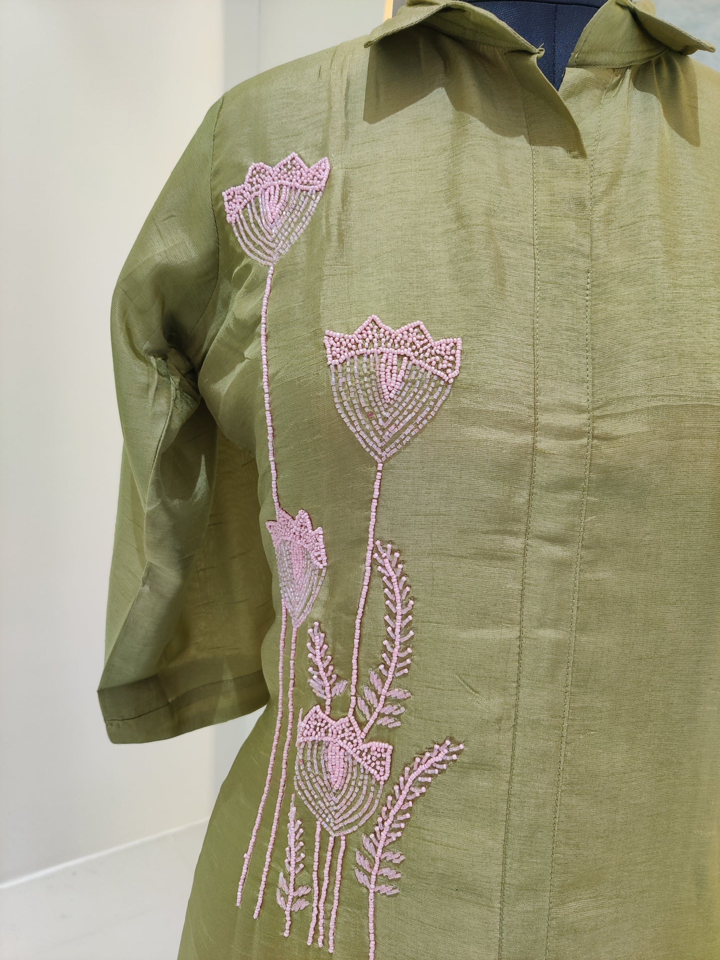 Silk cords with Hand work