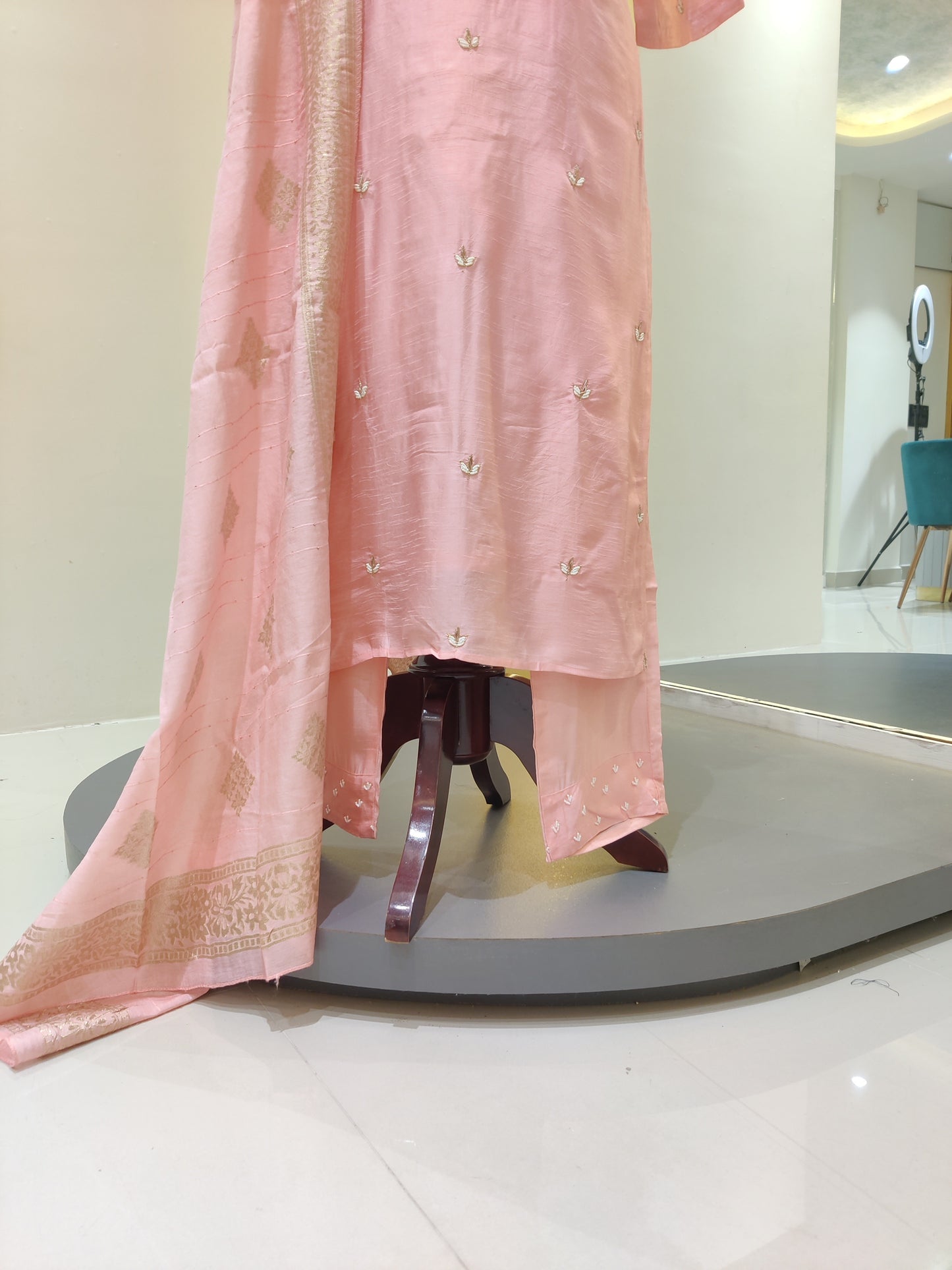 Dola silk suit - Light pink