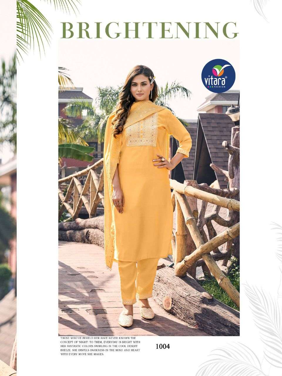 Silk suit with printed dupatta