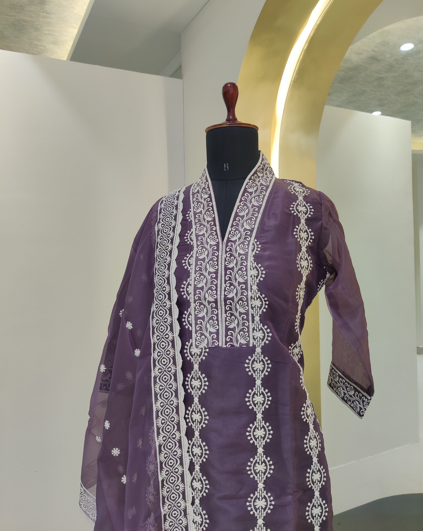 organza Kurta set