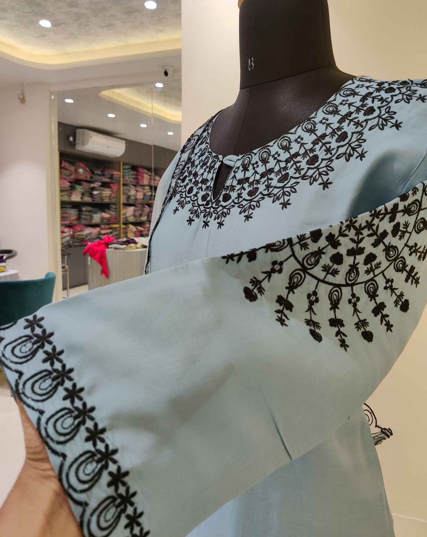 Roman silk kurta set