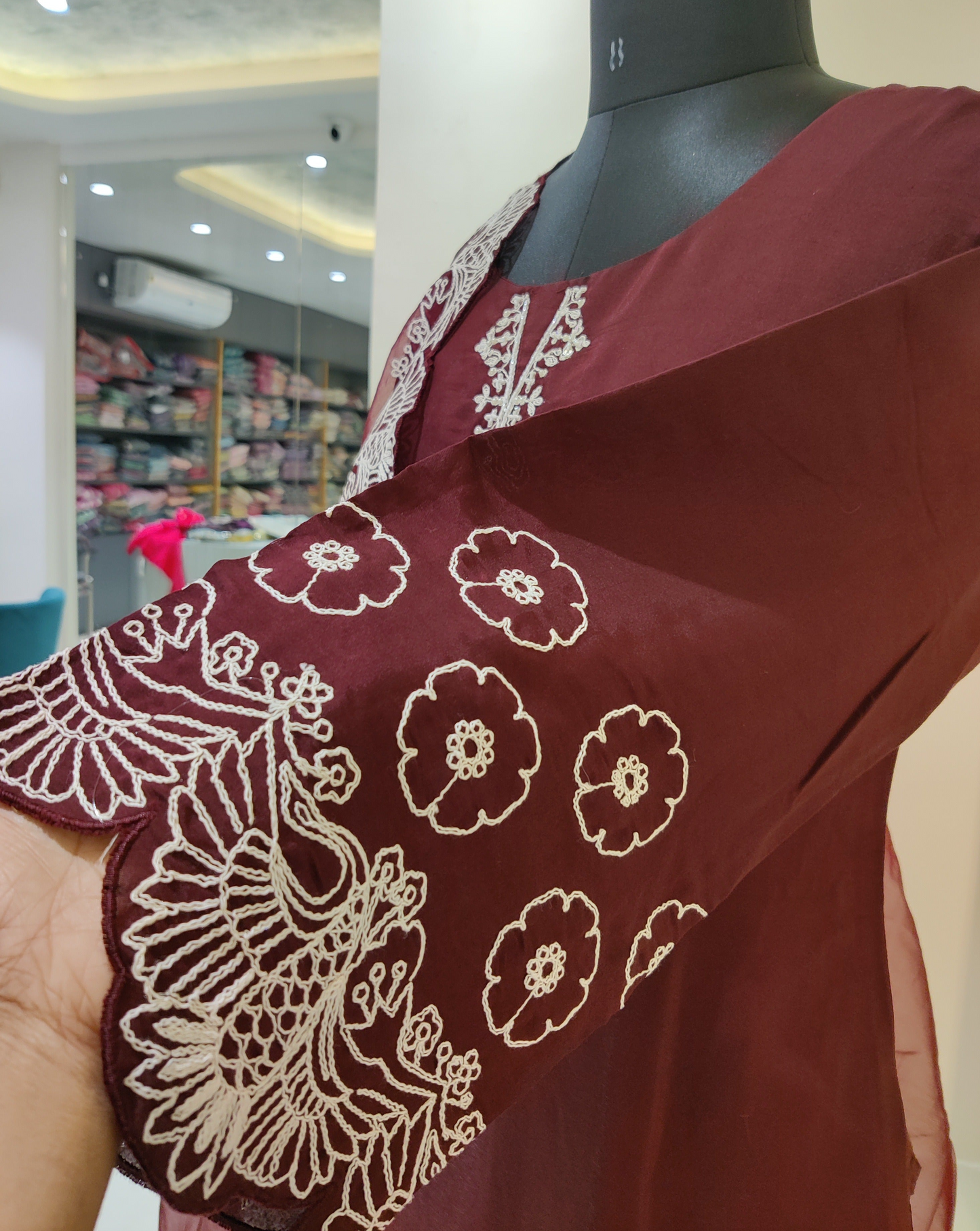 Pakistani style silk kurta set