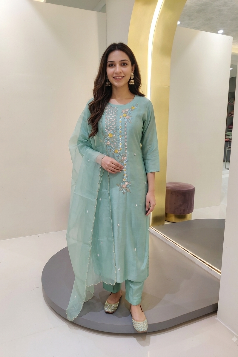 Dola silk kurta set