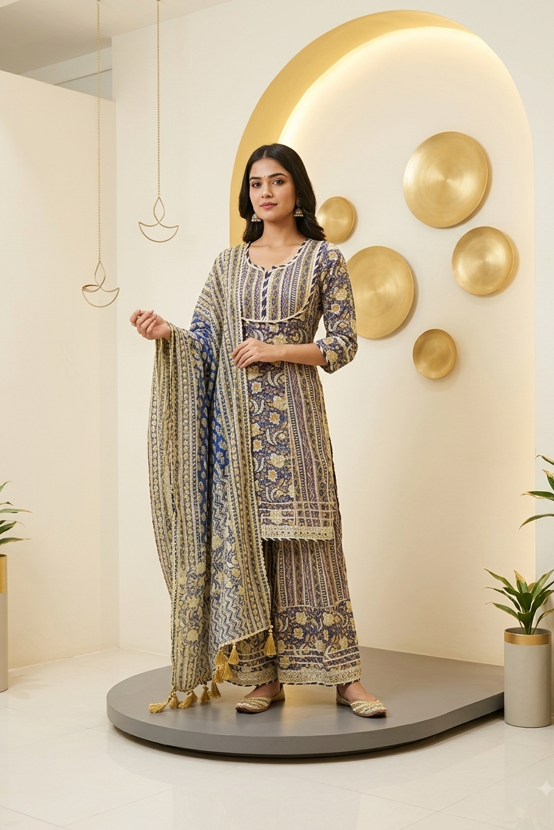 Jaipuri Cotton Sharara Set