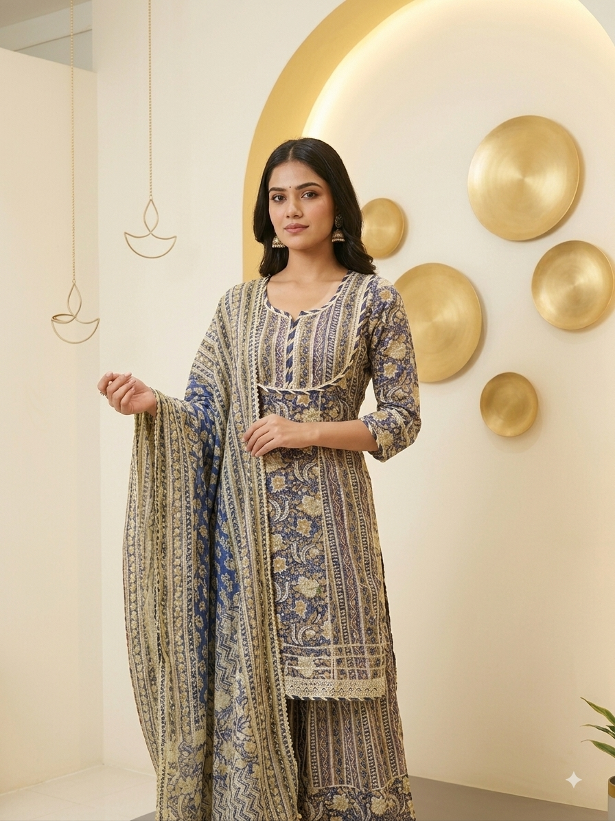 Jaipuri Cotton Sharara Set