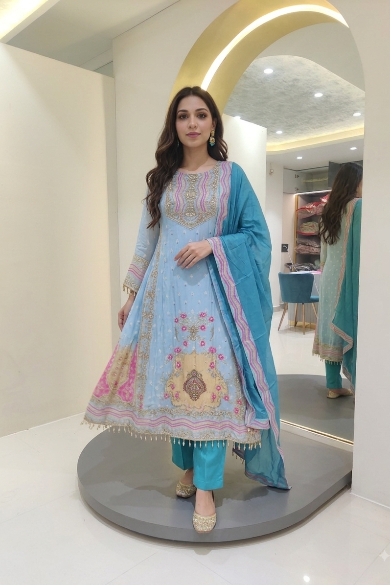 Asma A-line suit