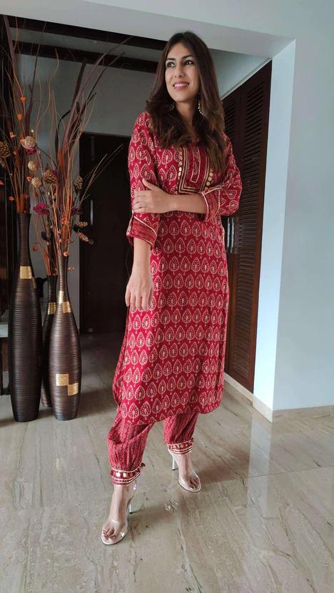 Bohemian cord- set with coin details