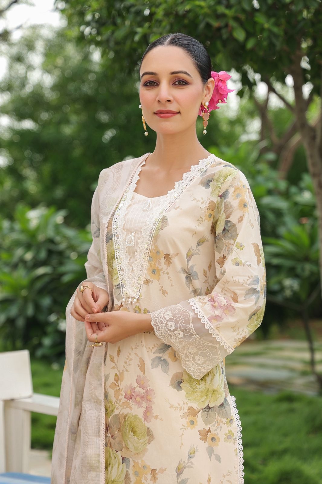 Digital printed pakistani suit