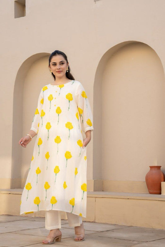 Mul cotton cords/  Yellow
