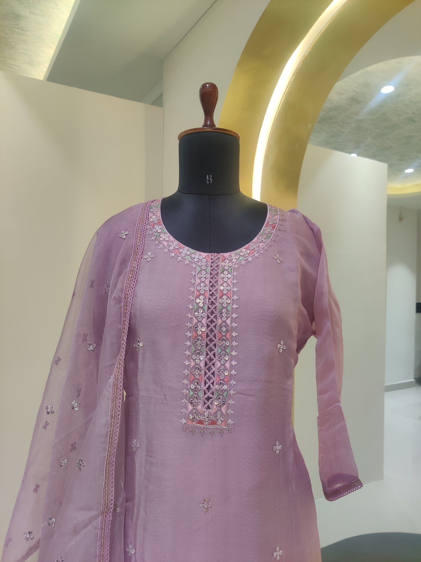 Organza kurta set