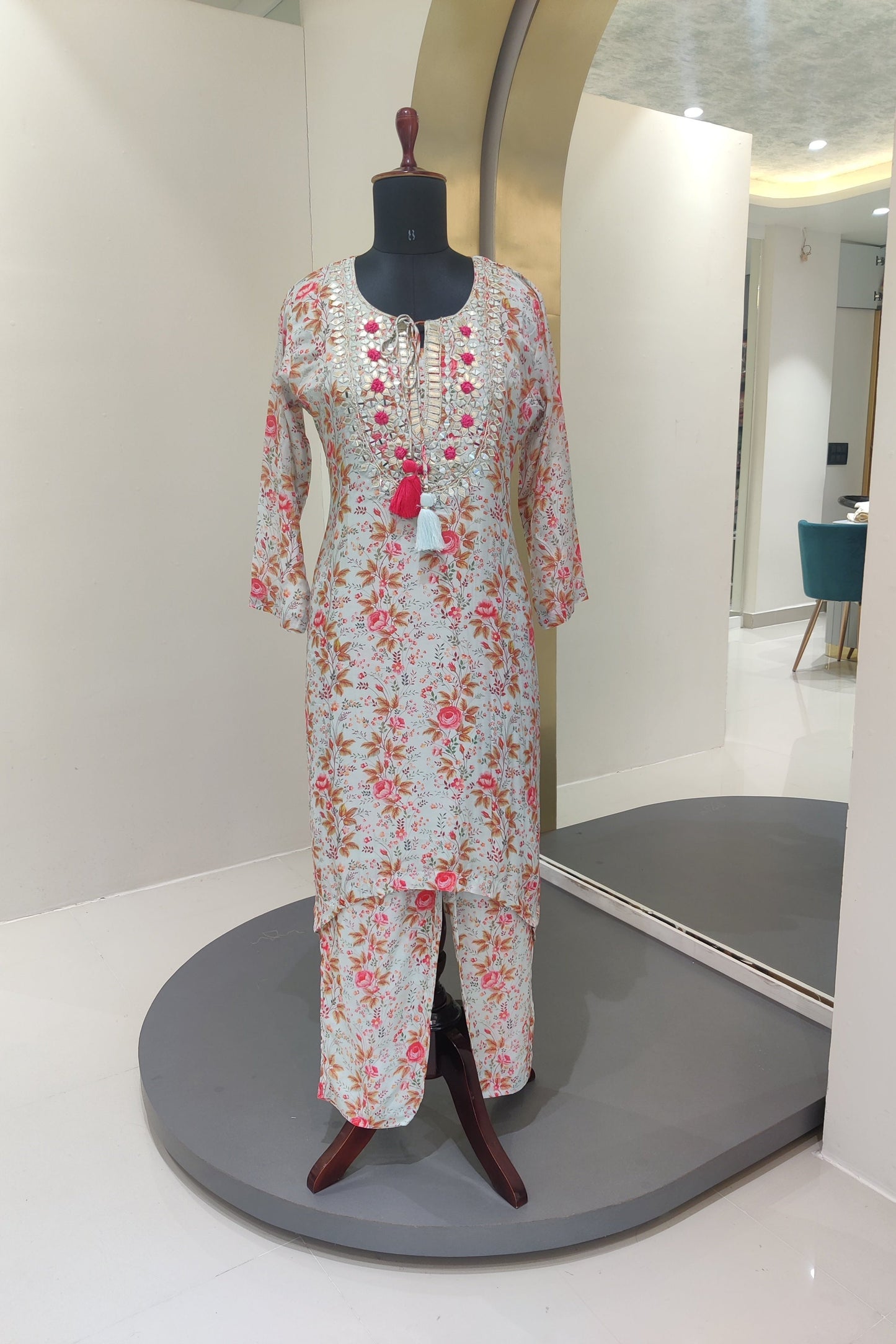 Jaipuri Pure muslin cord set