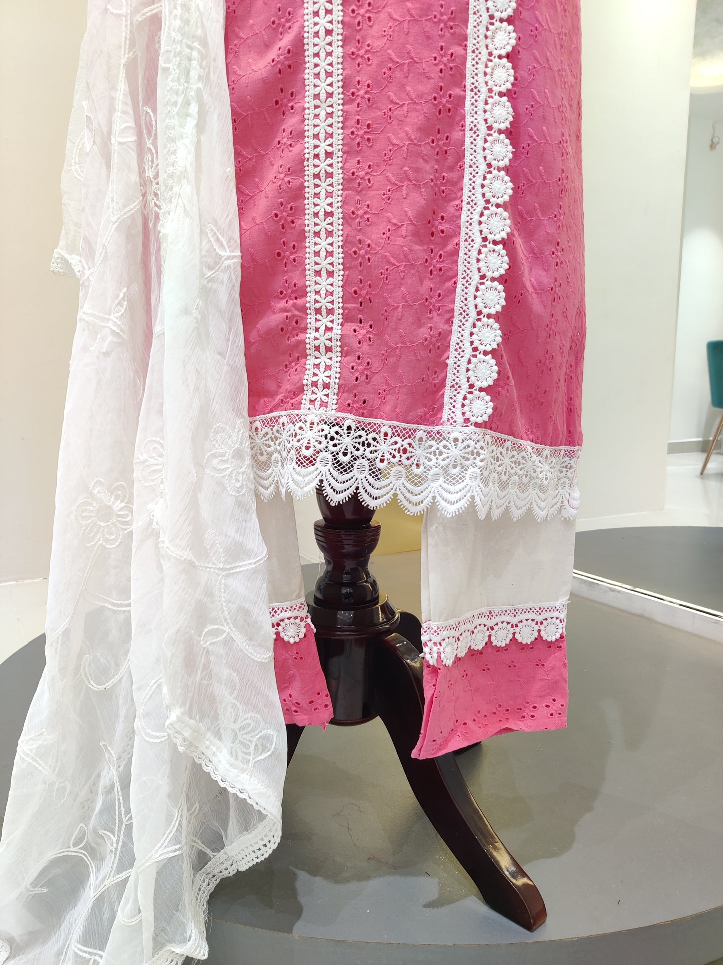 Schiffli cotton Pakistani suit