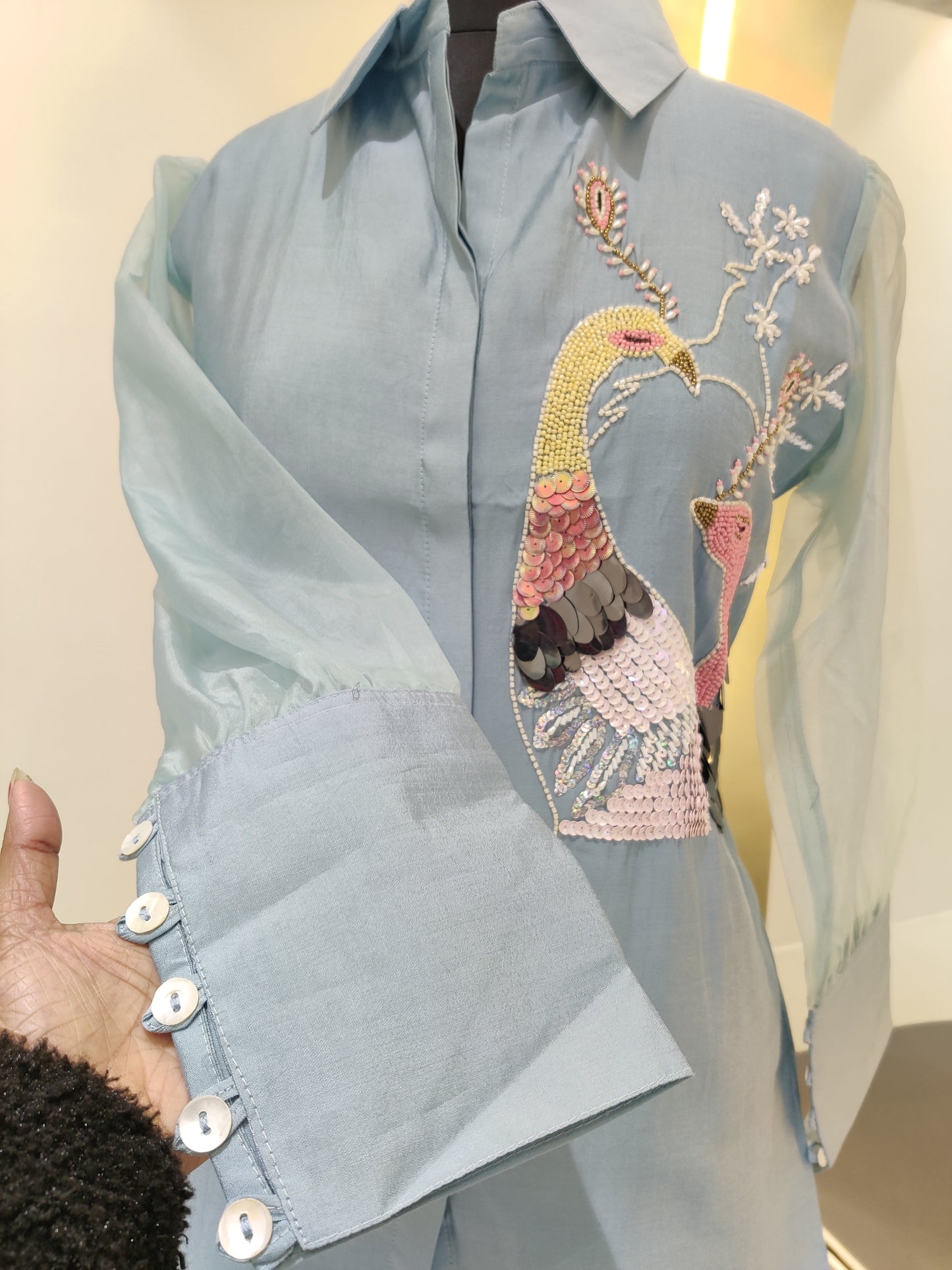 Roman silk cords with hand work
