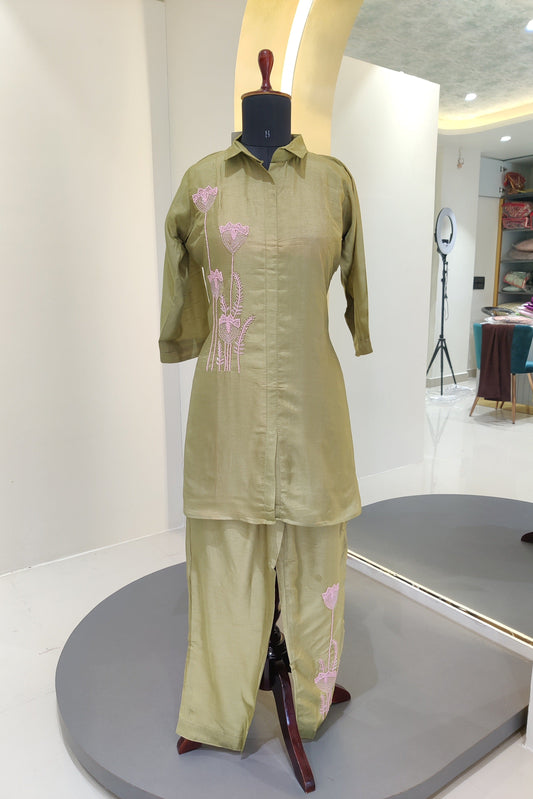 Silk cords with Hand work