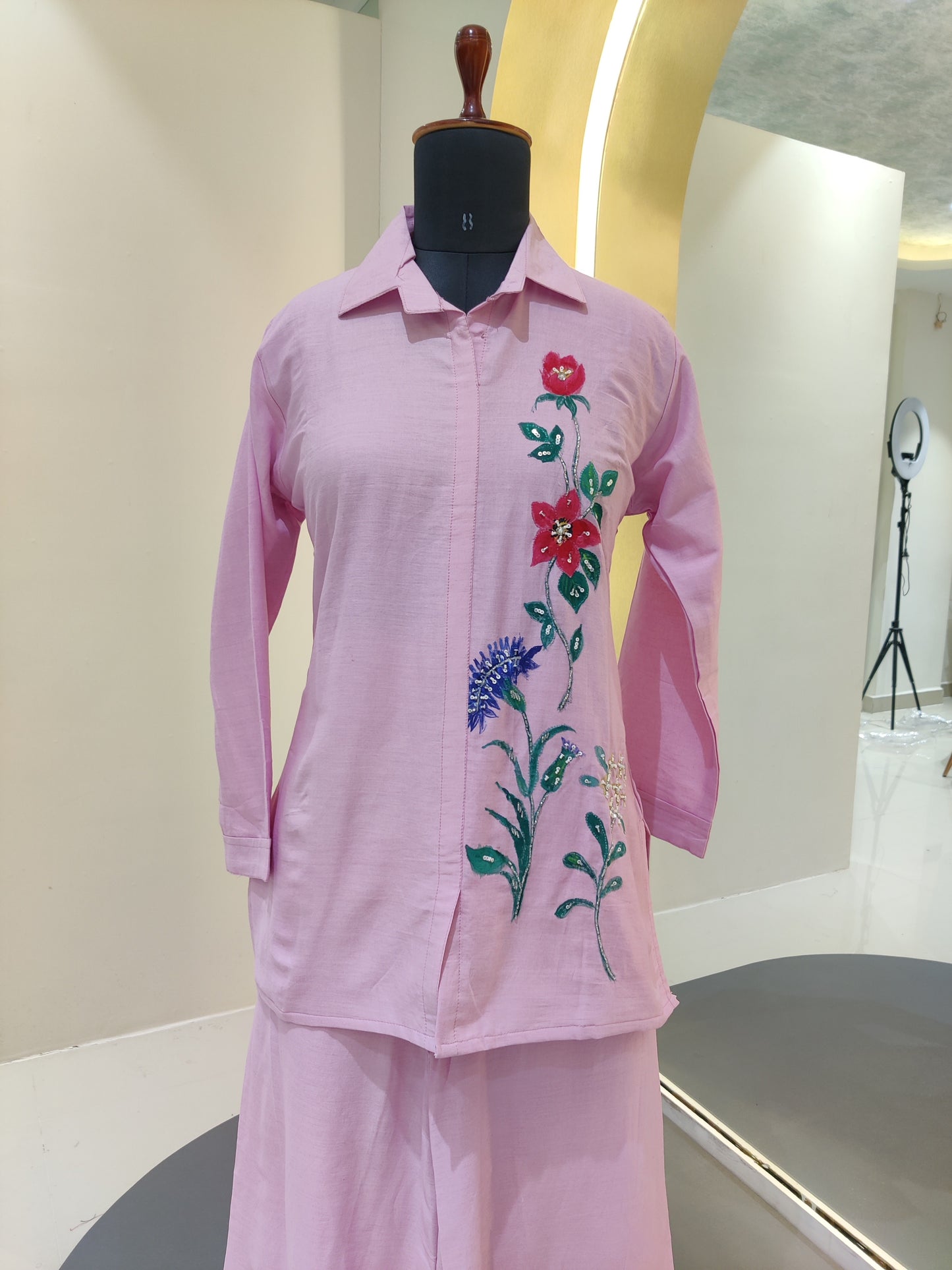 Cotton cords hand painting
