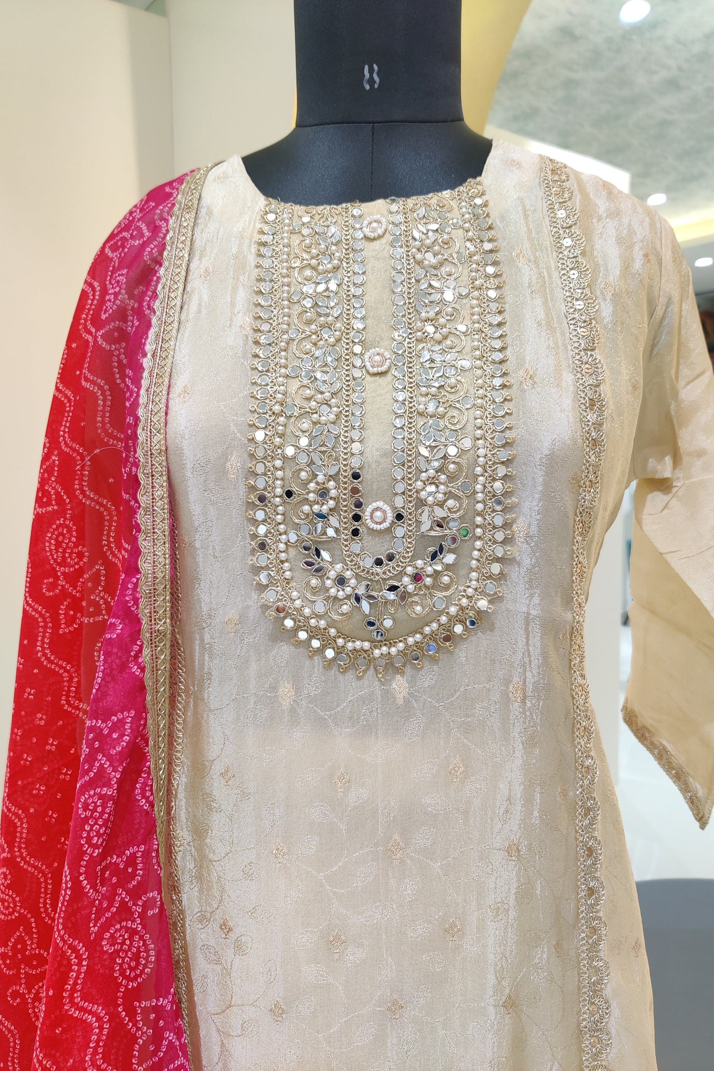 Tissue Silk Kurta Set