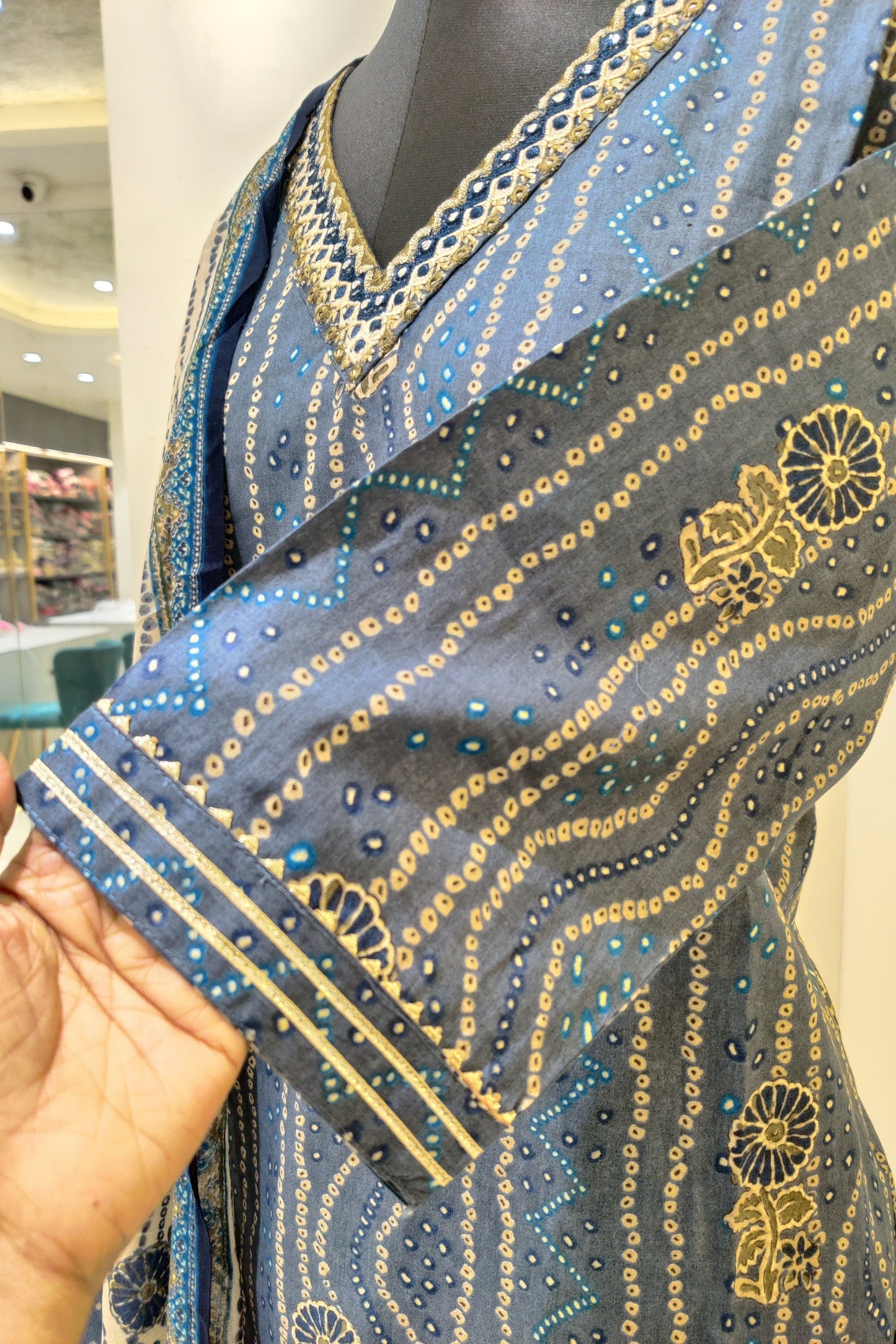 Bandhini Print Kurta Set