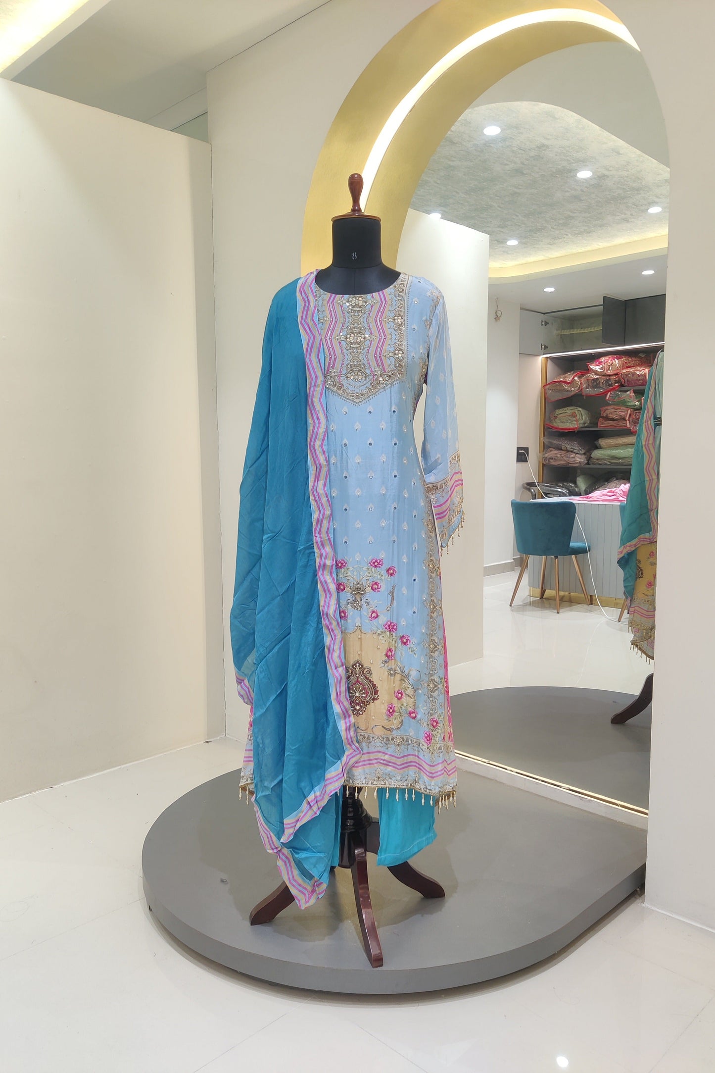 Asma A-line suit