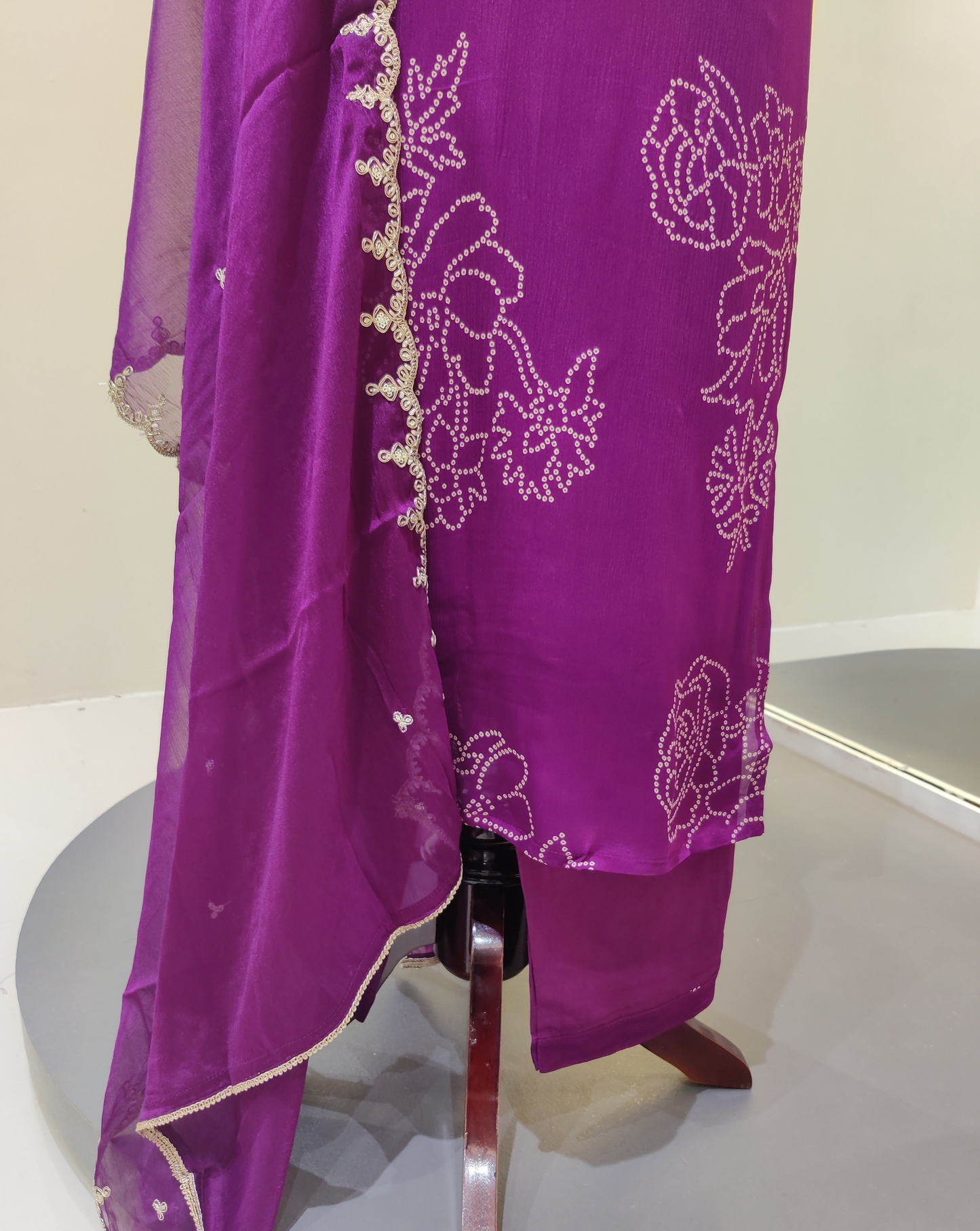 Bandhej  printed kurta set
