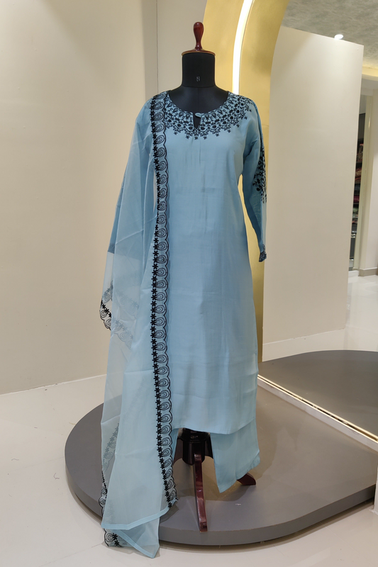 Roman silk kurta set