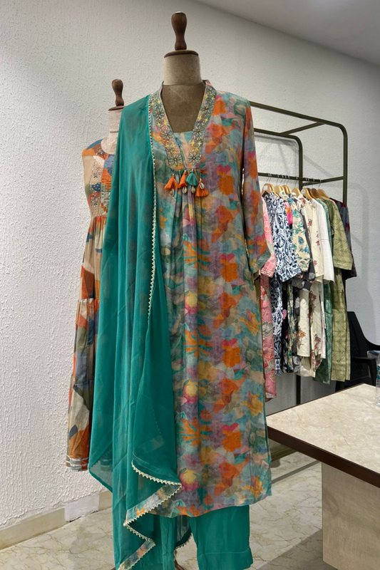 Bohemian multi colored suit